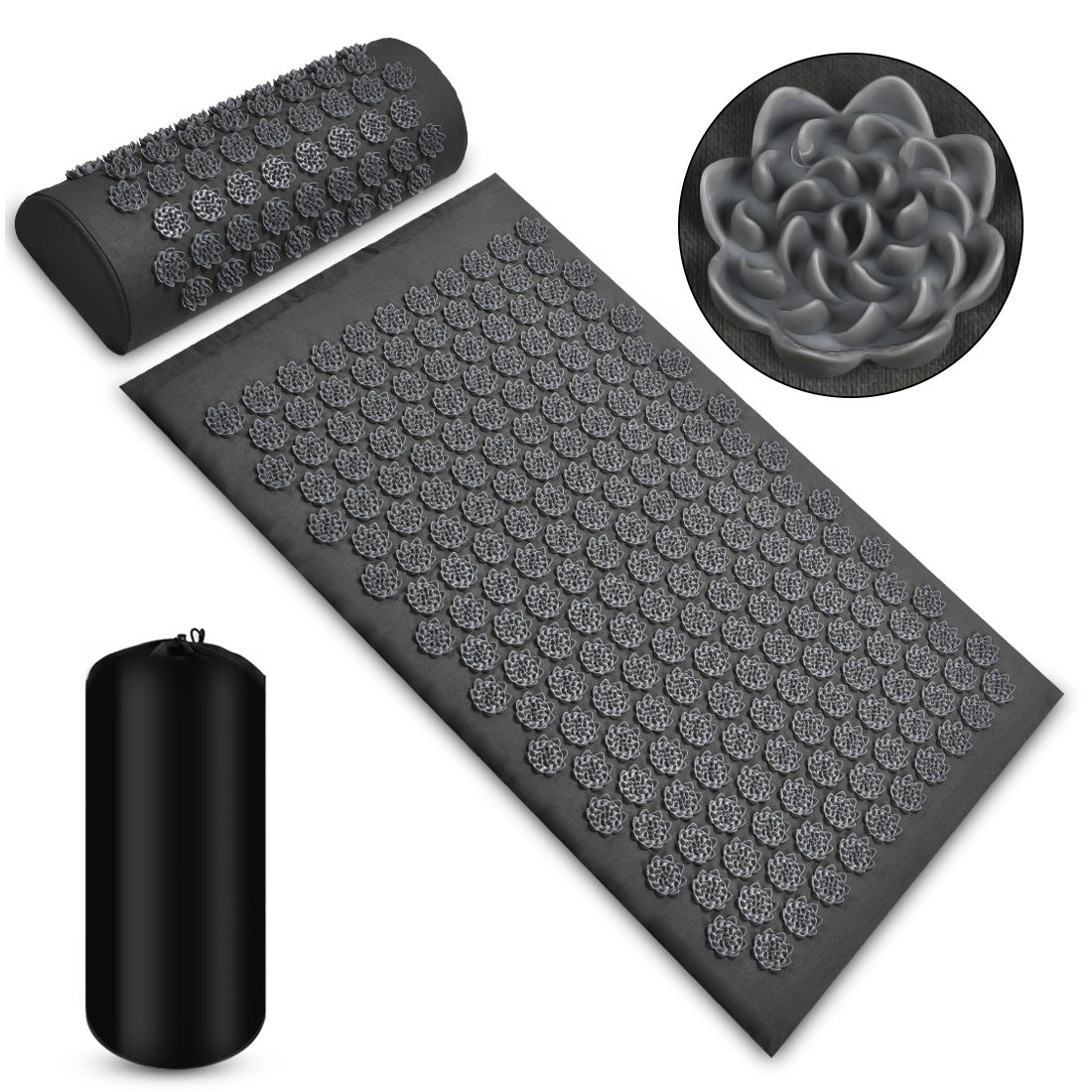 Acupressure Mat & Pillow Set – Stress Relief, Muscle Relaxation & Better Sleep