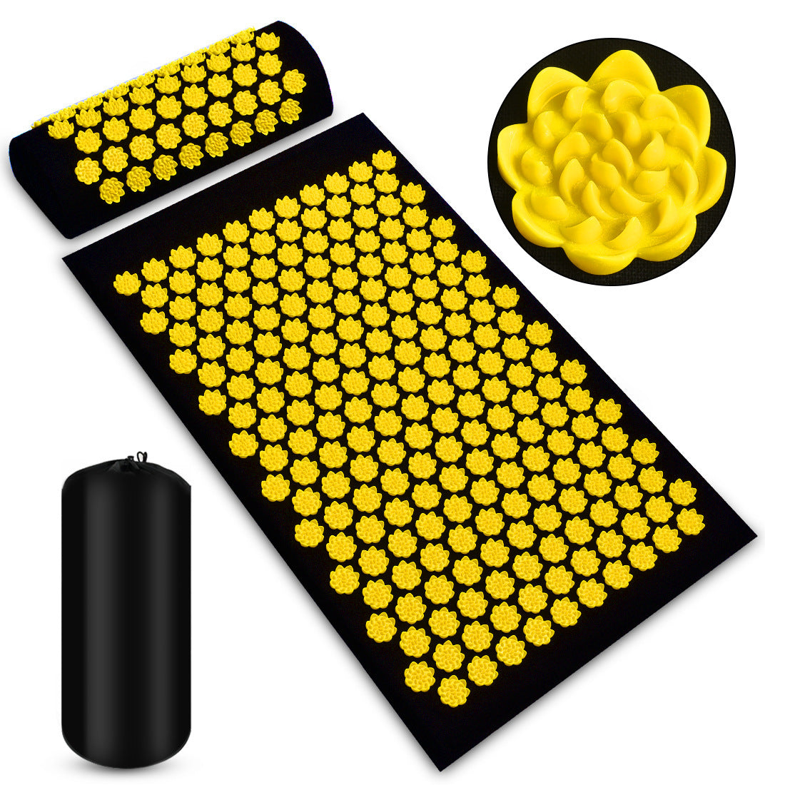 Acupressure Mat & Pillow Set – Stress Relief, Muscle Relaxation & Better Sleep