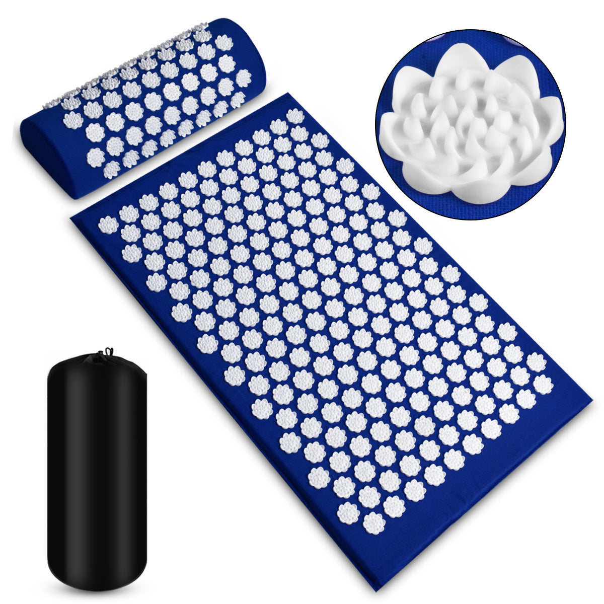 Acupressure Mat & Pillow Set – Stress Relief, Muscle Relaxation & Better Sleep