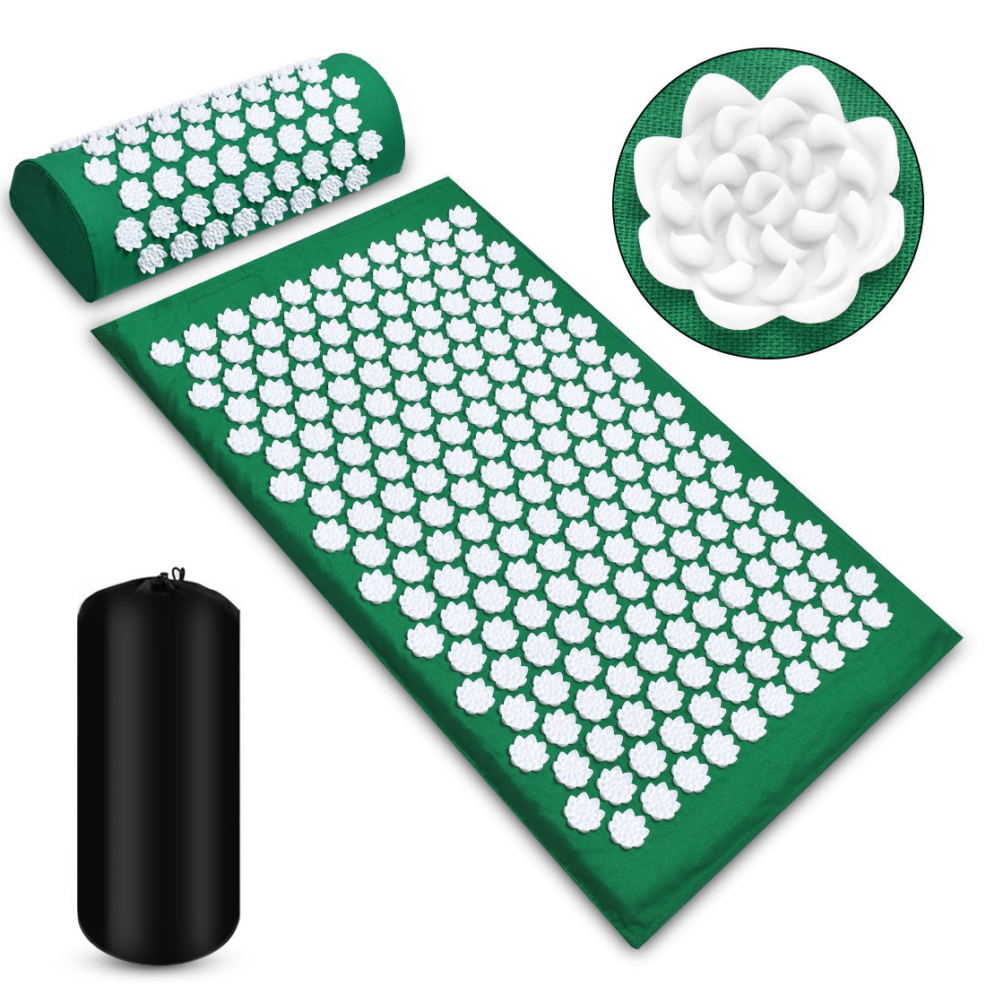Acupressure Mat & Pillow Set – Stress Relief, Muscle Relaxation & Better Sleep