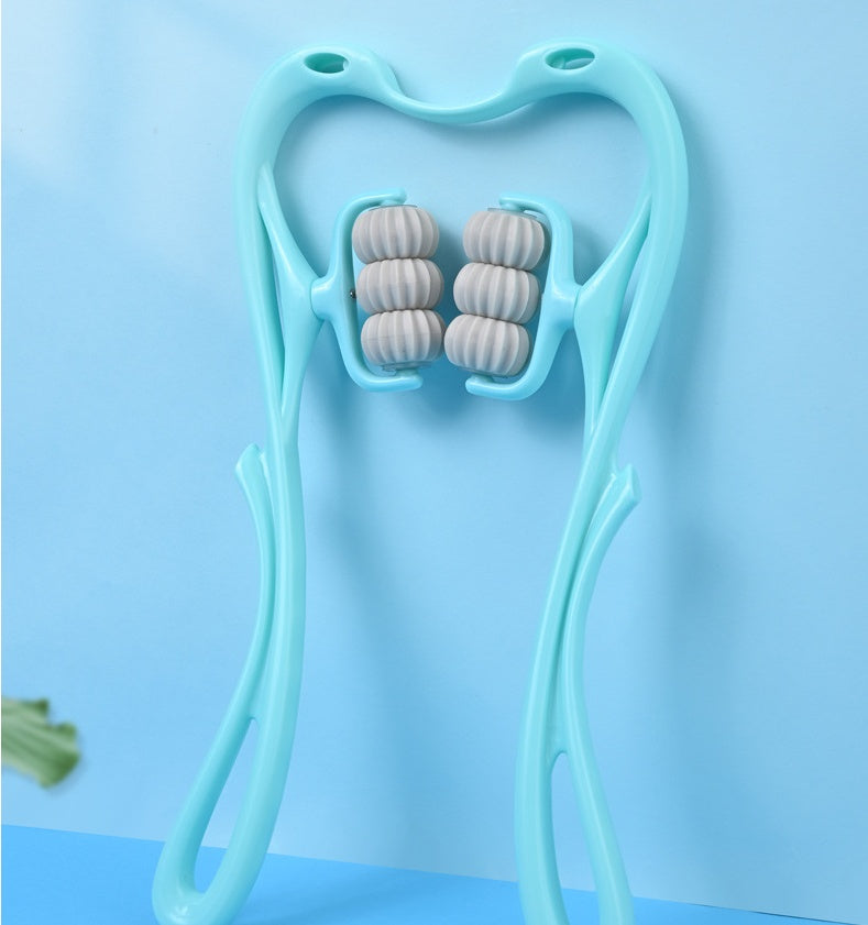 Six-Wheel Neck & Shoulder Massager – Pain Relief Roller Tool
